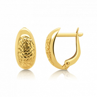 Cercei din aur galben de 14K