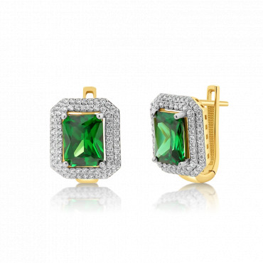 Cercei din aur galben de 14K